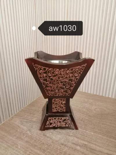 Wooden burner square small INV