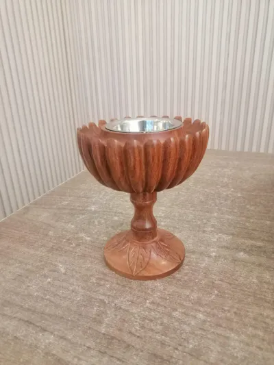 Wooden flower burner big INV